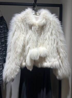 专柜代购石茜女装狐狸毛皮草新款立领短款毛毛外套X11AE412B269