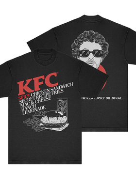 22-KFC x Jack Harlow Merch 系列 短袖T恤男 说唱