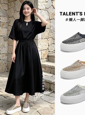 工厂尾货断码清仓水钻包头拖鞋女2026夏新款缕空透气外穿时尚凉拖