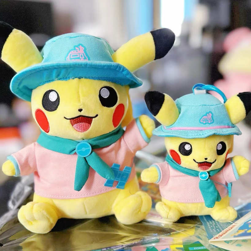 Pokemon宝可梦皮卡丘露营旅行限定毛绒玩偶玩具挂件北京快闪代购