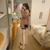 高级感玫瑰粉小个子西装 宽松休闲西服 韩版 外套女早春秋装 新款