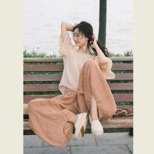 慵懒复古文艺风时尚套装