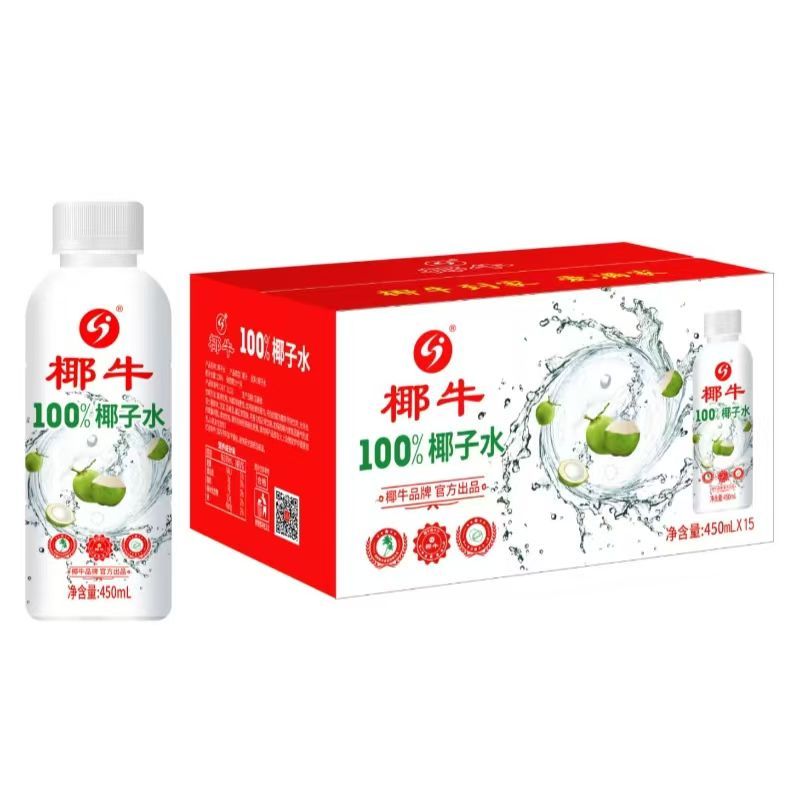 椰牛100%椰子水450ml无植物饮料