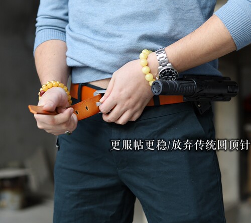 特工隐蔽收纳皮腰带EDC手工定制