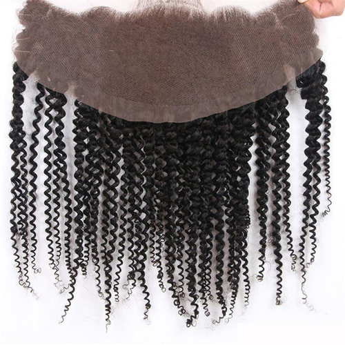 Lace frontal 13*4 Closure kikny curly wave human hair