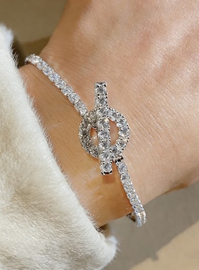 魔猫小众设计满钻手链气质百搭轻奢手饰品高级感小众设计款ins风