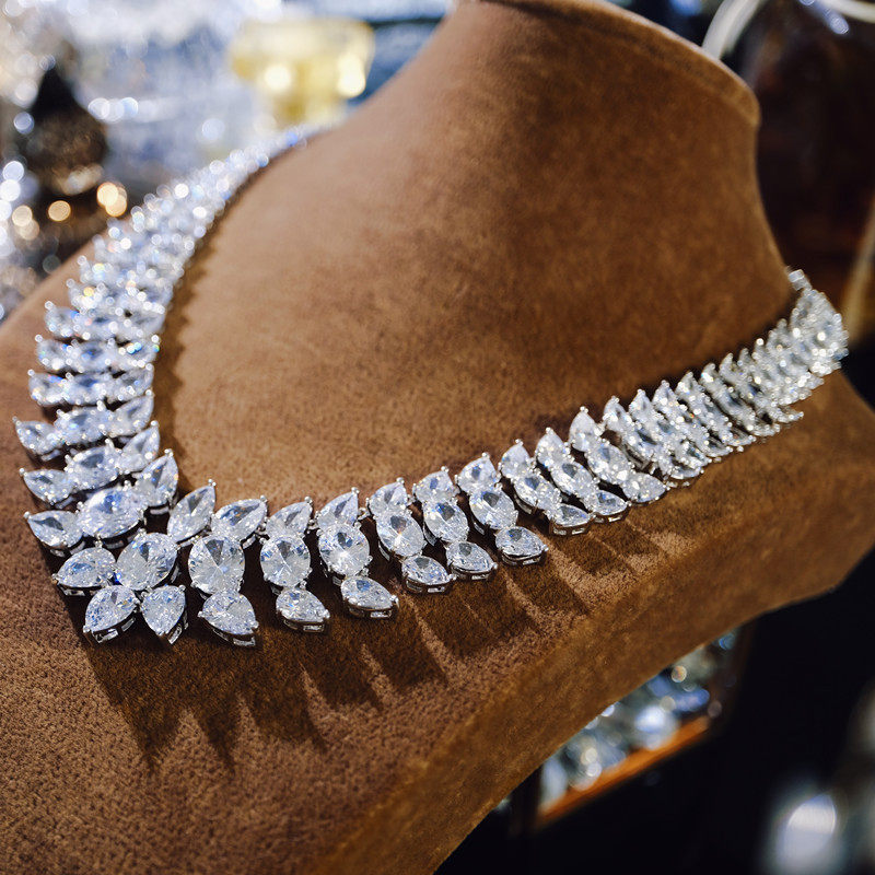 新娘晚礼服主婚纱配饰名媛晚宴结婚项链女高级感设计小众轻奢大气