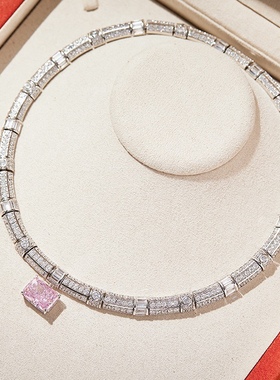 小众轻奢高级感短款颈链choker粉