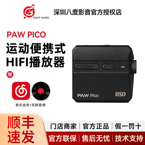 LOTOO乐图PAW PICO播放器运动便携式HIFI无损音乐播放器MP3大尾巴