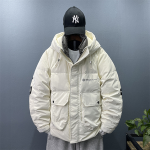 23/冬 90%白鸭绒高品质连帽羽绒服潮流大码外套2239-P300图片