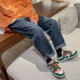 2021春夏新品直筒牛仔裤男潮流韩版百搭宽松阔腿裤A171-N，男装牛仔裤，电商A171