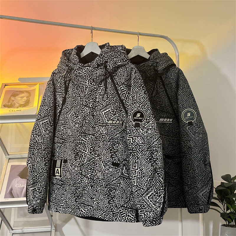 23/冬90%白鸭绒高品质连帽羽绒服工装外套2321-P265,男装羽绒服,电商A171