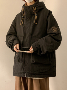23/冬 90%白鸭绒高品质假两件装连帽羽绒服外套2339-P320图片