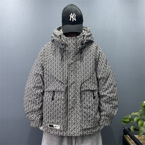 23/冬 90%白鸭绒高品质连帽羽绒服工装外套23810-P310图片