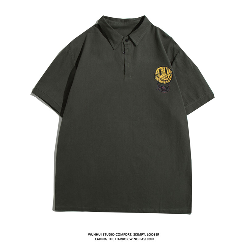 2021夏季新款polo衫男士潮翻领短袖T恤宽松男装PL28,男装Polo衫,电商A171