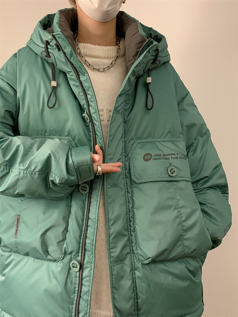 23/冬90%白鸭绒高品质连帽羽绒服潮流大码外套2319-P300,男装羽绒服,电商A171