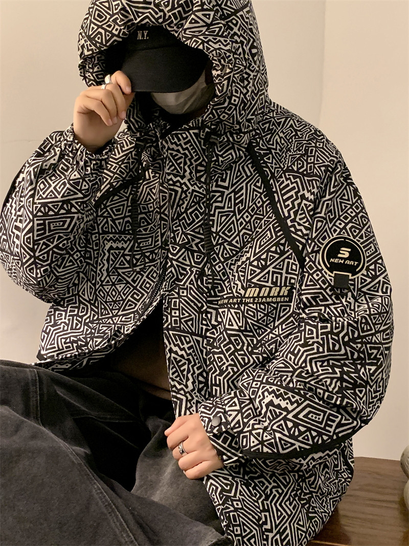 23/冬90%白鸭绒高品质连帽羽绒服工装外套2321-P310,男装羽绒服,电商A171