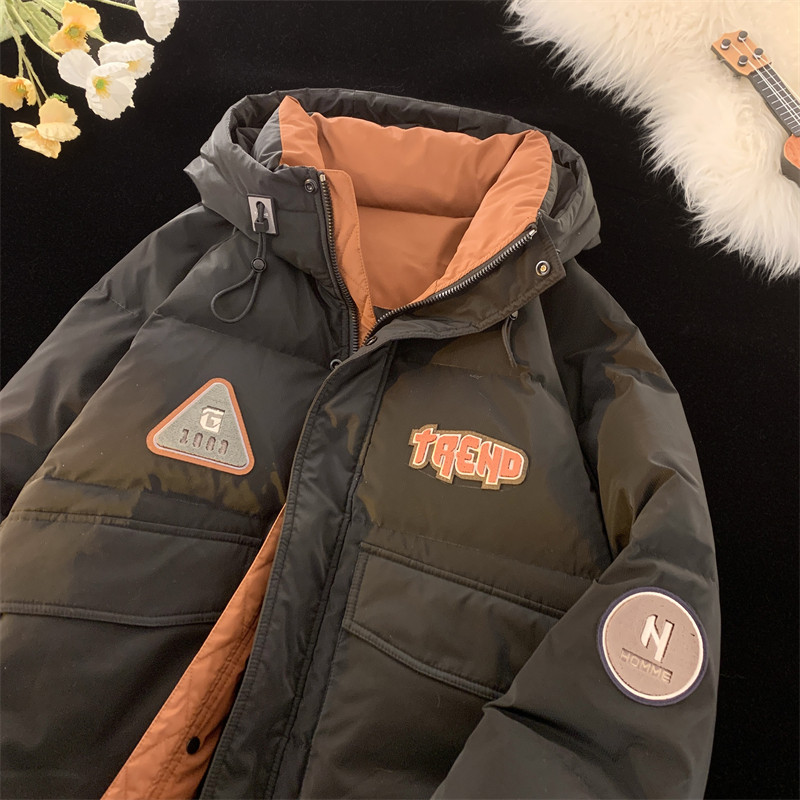 23/冬90%白鸭绒高品质连帽羽绒服工装外套2350-P320,男装羽绒服,电商A171