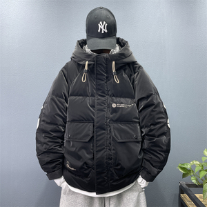 23/冬 90%白鸭绒高品质连帽羽绒服潮流大码外套2239-P300图片