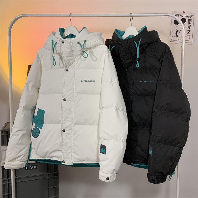 22/冬90%白鸭绒高品质连帽羽绒服潮流大码外套2207-P300控398元,男装羽绒服,电商A171