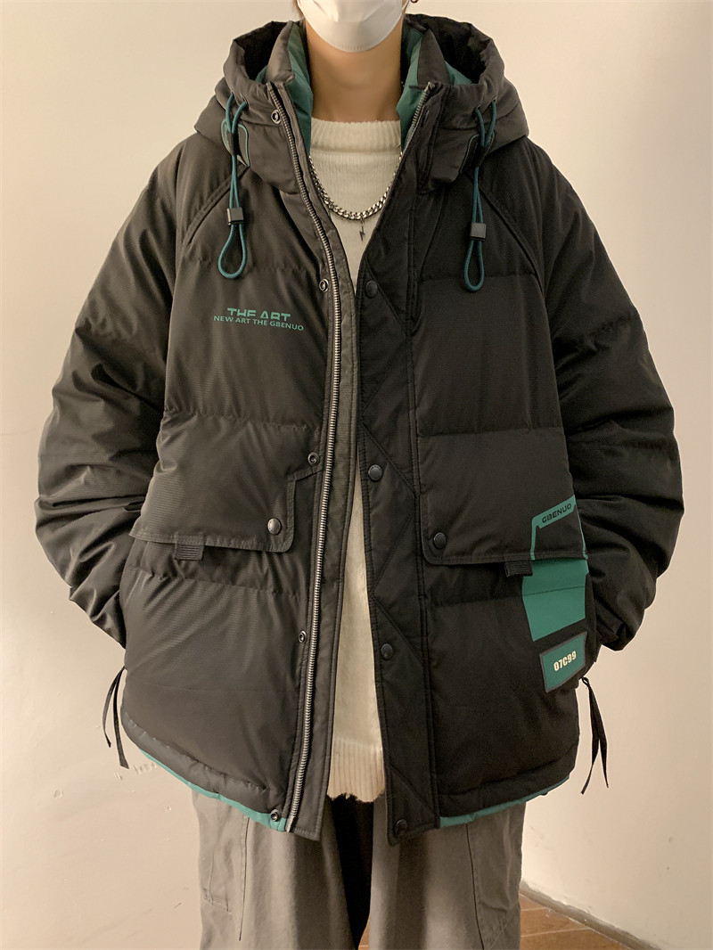 23/冬90%白鸭绒高品质连帽羽绒服潮流大码外套2327-P300,男装羽绒服,电商A171