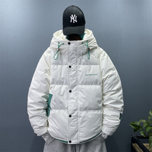 23/冬 90%白鸭绒高品质连帽羽绒服潮流大码外套2207-P300图片