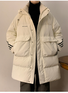 23/冬 新款90%白鸭绒连帽加厚中长款羽绒服男8888-P300图片
