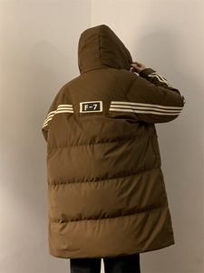 23/冬 新款90%白鸭绒连帽加厚中长款羽绒服男8888-P300图片