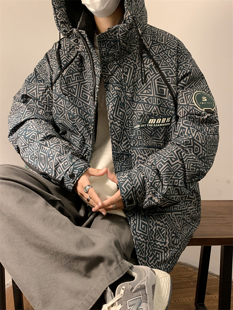 23/冬90%白鸭绒高品质连帽羽绒服工装外套2321-P310,男装羽绒服,电商A171