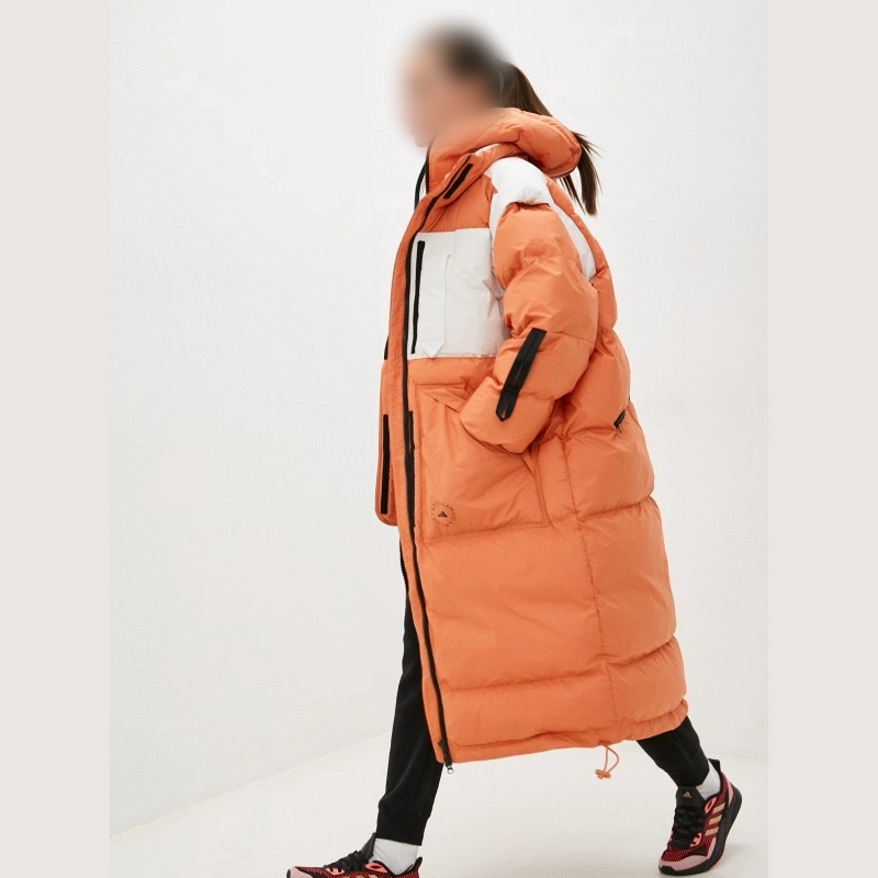 专柜正品/阿迪达斯 stella 女子超厚实秋冬长款运动休闲棉服外套