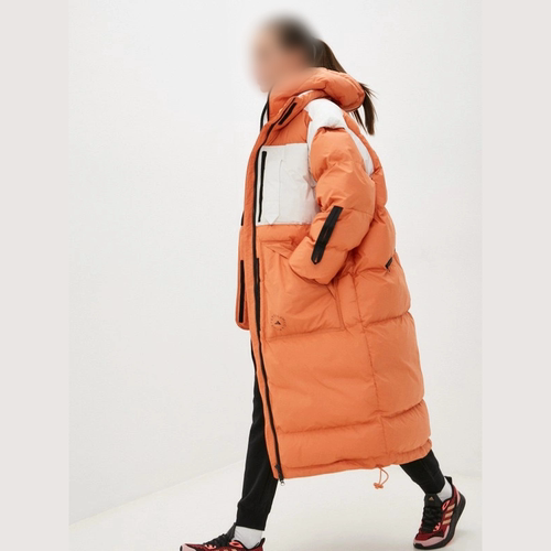 阿迪达斯女子长款可拆卸棉服外套