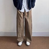 宽松弯刀裤 WHICHONE日系复古轻机能休闲裤 侧插袋工装