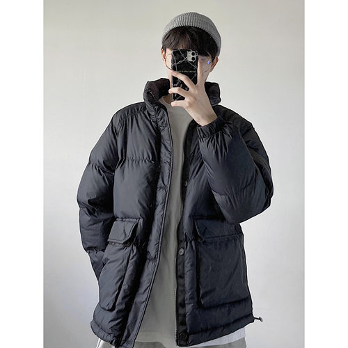 whichone2020冬日系大口袋棉衣