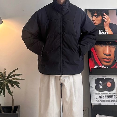 WHIICHONE加厚立领鹅绒羽绒服