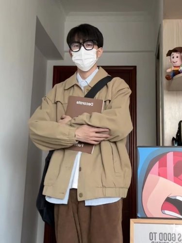 日系工装夹克WHICHONE翻领春秋