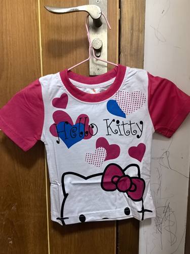 官方正品女童棉圆领短袖T恤上衣春夏可爱hellokitty夏装19.9