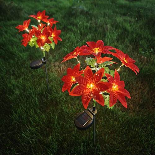 太阳能山茶花LED灯庭院灯