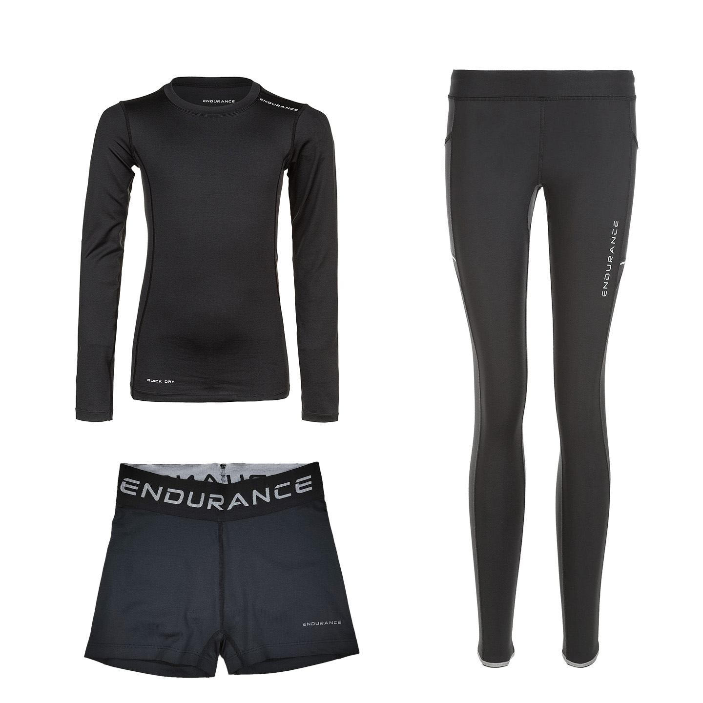 儿童户外运动速干体恤紧身打底裤