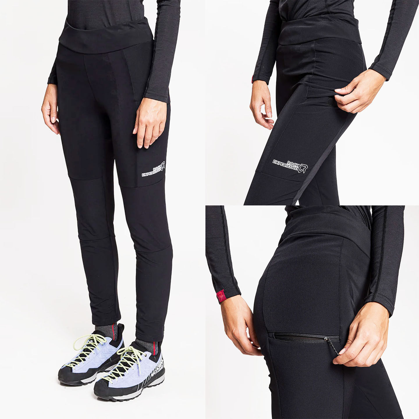 女款户外运动滑雪速干修身紧身裤