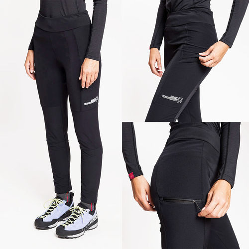 女款户外运动滑雪速干修身紧身裤