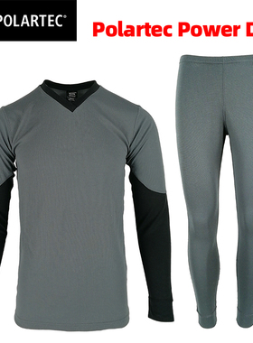 男款POLARTEC POWERDRY户外徒步吸汗滑雪速干长袖T恤内衣打底裤子