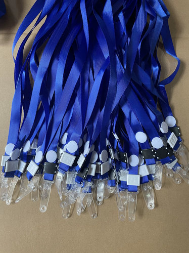 1.0cm挂绳工作证软皮扣挂绳证件卡套牌挂绳展会