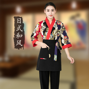 春季日料店工作服寿司服日式拉面店工作装女服务员前厅迎宾接待