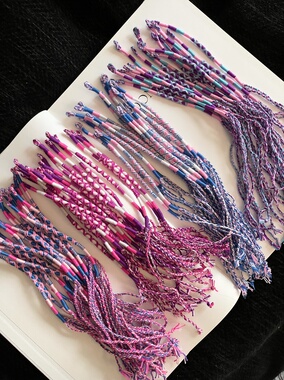 4色泰国手工编织手绳手链 项链绳五色线手绳配饰绳