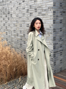 2022春秋季新款韩系chic风衣女中长款小个子今年流行气质外套图片