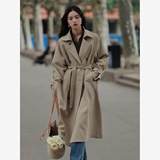 2026年流行中长款洋气英伦风衣外套春秋季宽松ins大衣18p95k178，女装风衣，浙宝318