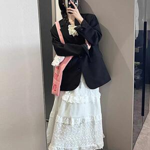 黑色小西装外套2026春秋款小个子短款高级感设计休闲西服 p80k138图片