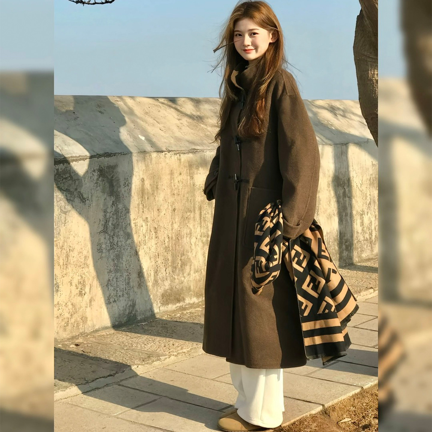超好看深冬牛角扣呢大衣2026新款毛呢外套加厚小个子878P125K205,女装毛呢外套,浙宝318
