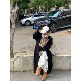 黑呢大衣女装2025年春秋新款外套高级感小个子今年流行-p102-k168，女装毛呢外套，浙宝318