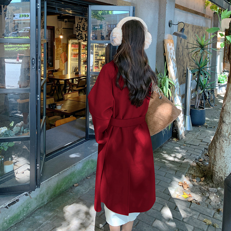 2025年羊毛呢外套女秋冬新款小香风高级感宽松中长款617p140k218,女装毛呢外套,浙宝318